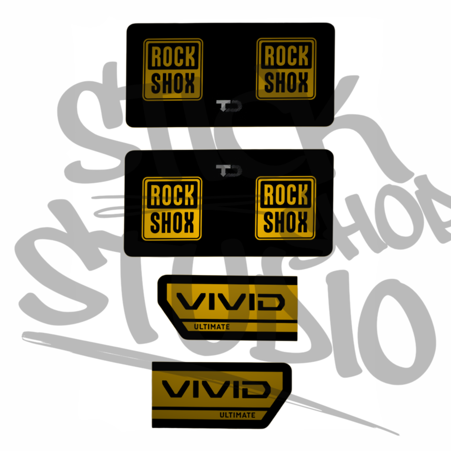 Naklejki na damper Rock Shox Vivid Ultimate