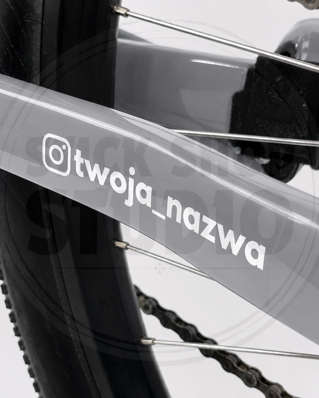 Wycinane naklejki z nazwą twojego instagrama