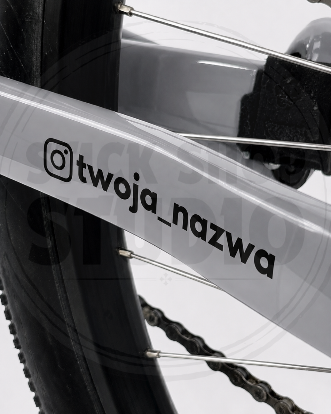 Wycinane naklejki z nazwą twojego instagrama