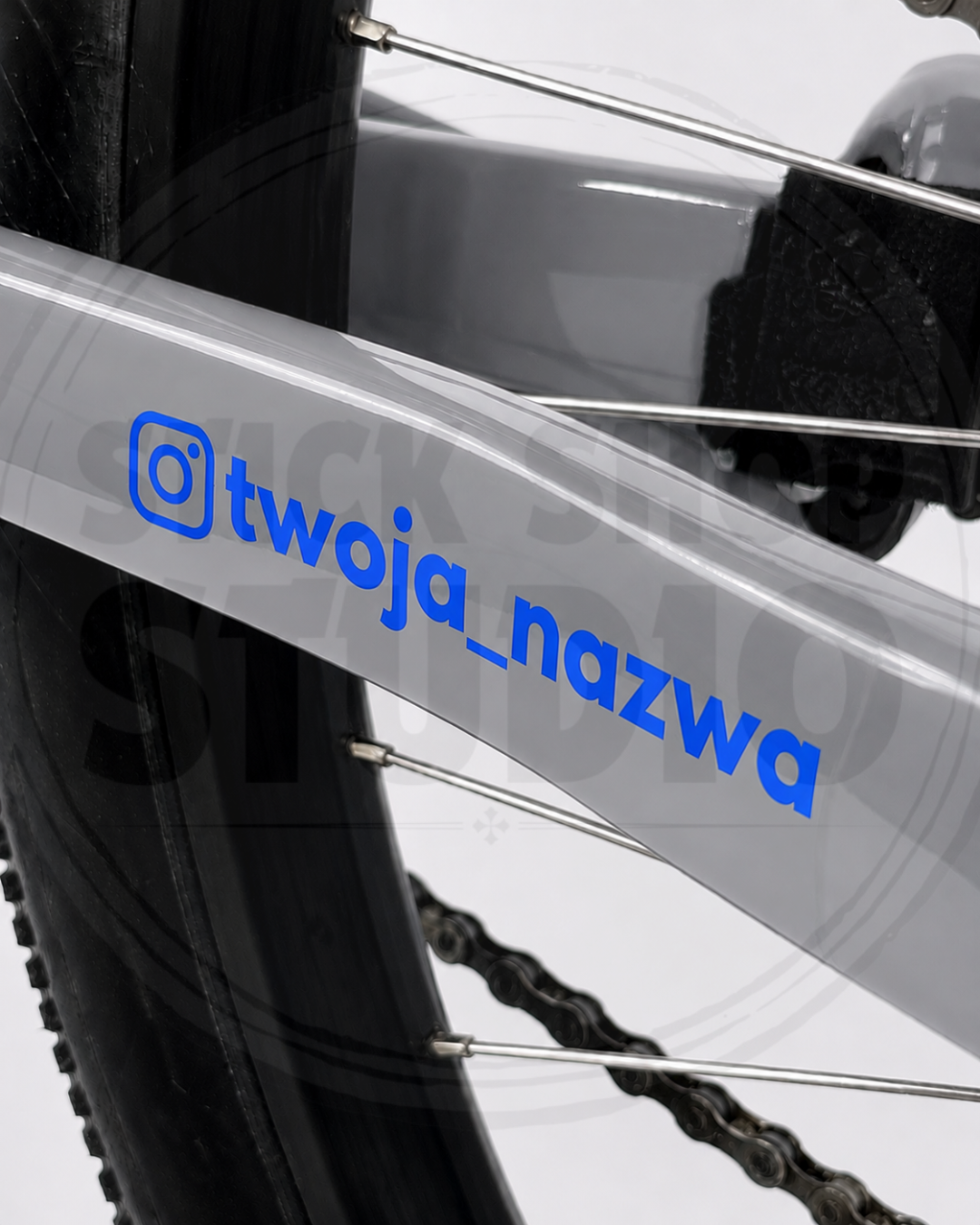 Wycinane naklejki z nazwą twojego instagrama