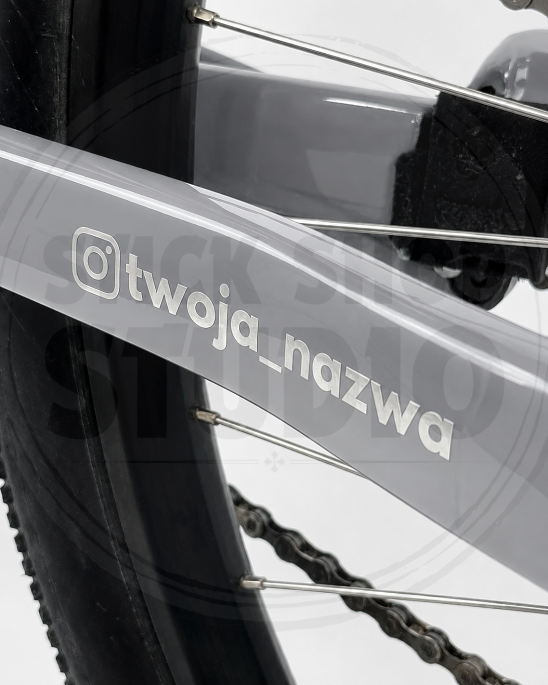 Wycinane naklejki z nazwą twojego instagrama