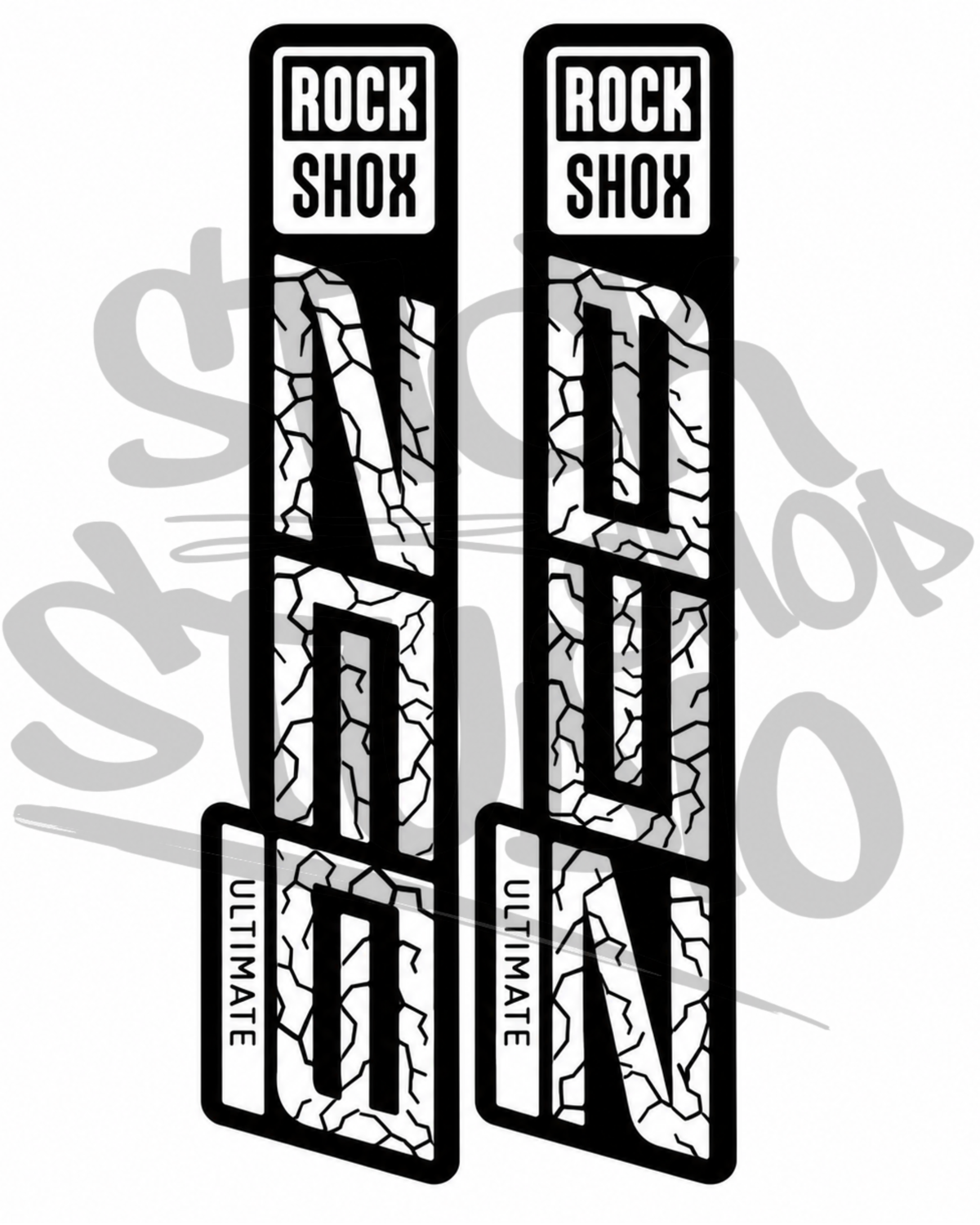 Customowe naklejki na amortyzator Rock Shox ZEB Ultimate (Thunder)