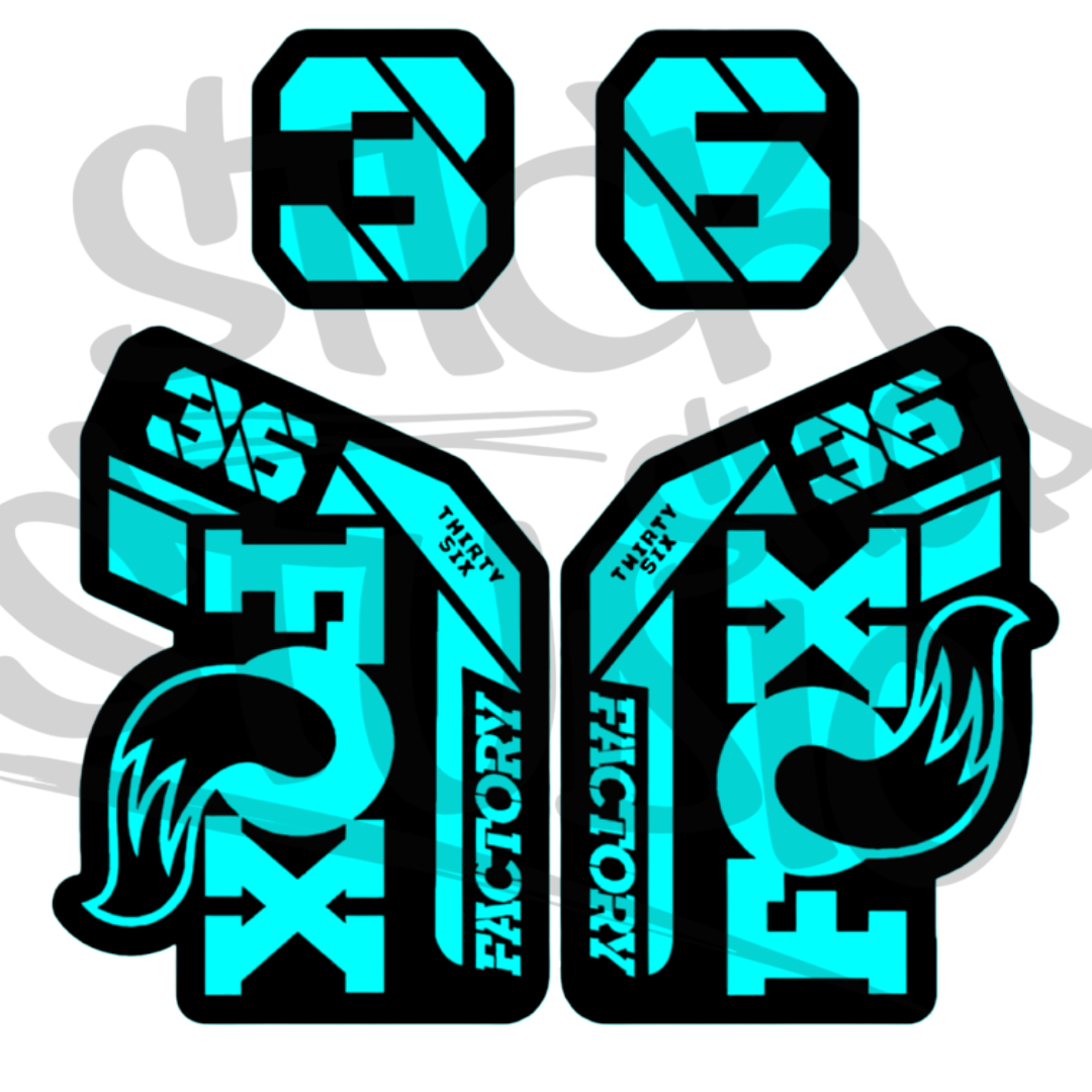 Naklejka na amortyzator Fox 36 grip 2