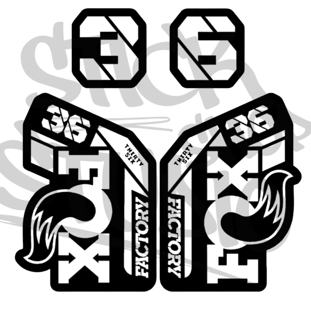 Naklejka na amortyzator Fox 36 grip 2