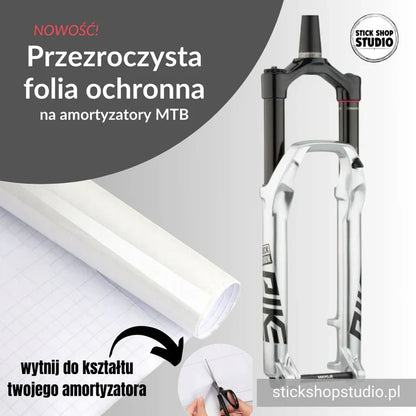 Przezroczysta folia ochronna na amortyzatory MTB (2 szt.)