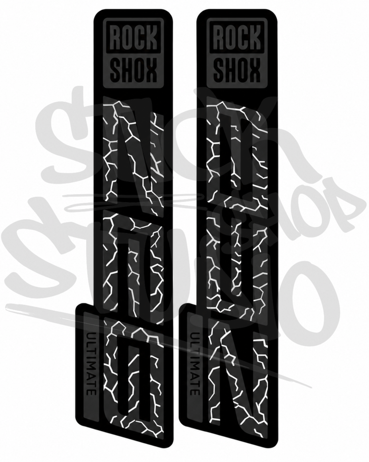 Customowe naklejki na amortyzator Rock Shox ZEB Ultimate (Thunder)