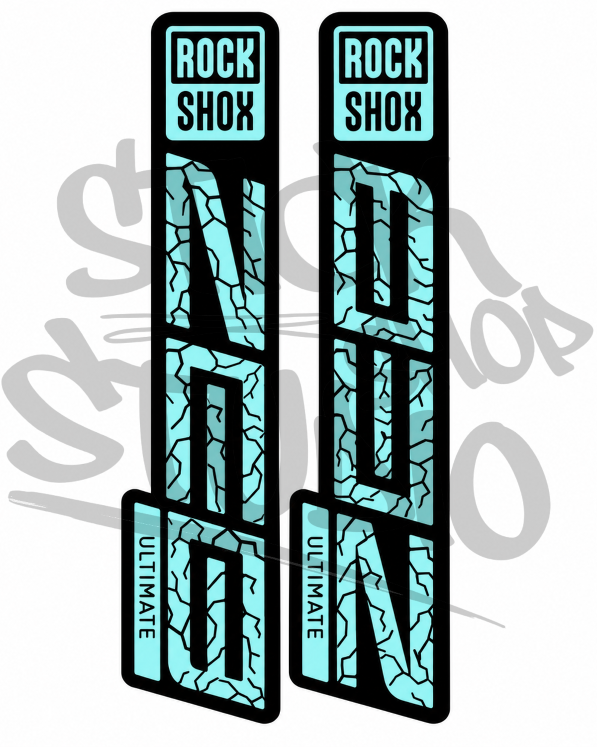 Customowe naklejki na amortyzator Rock Shox ZEB Ultimate (Thunder)
