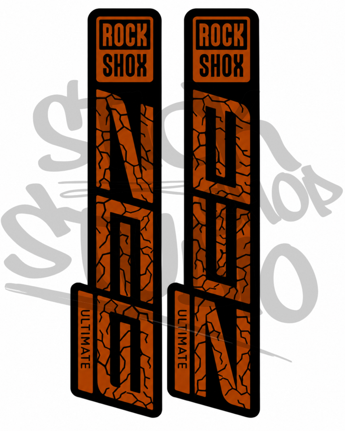 Customowe naklejki na amortyzator Rock Shox ZEB Ultimate (Thunder)