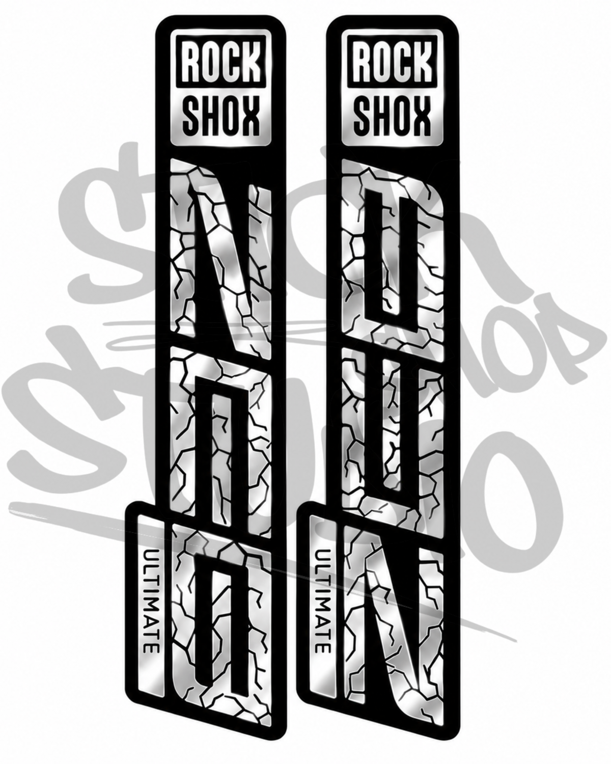 Customowe naklejki na amortyzator Rock Shox ZEB Ultimate (Thunder)
