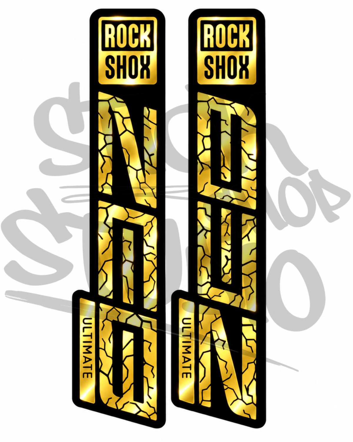 Customowe naklejki na amortyzator Rock Shox ZEB Ultimate (Thunder)