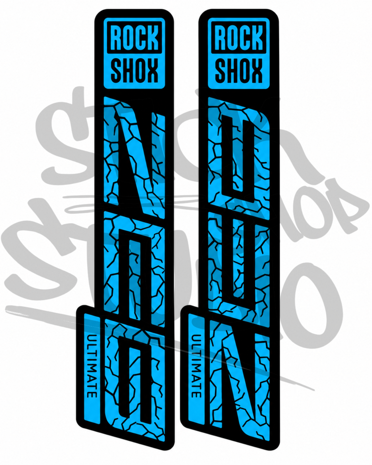 Customowe naklejki na amortyzator Rock Shox ZEB Ultimate (Thunder)