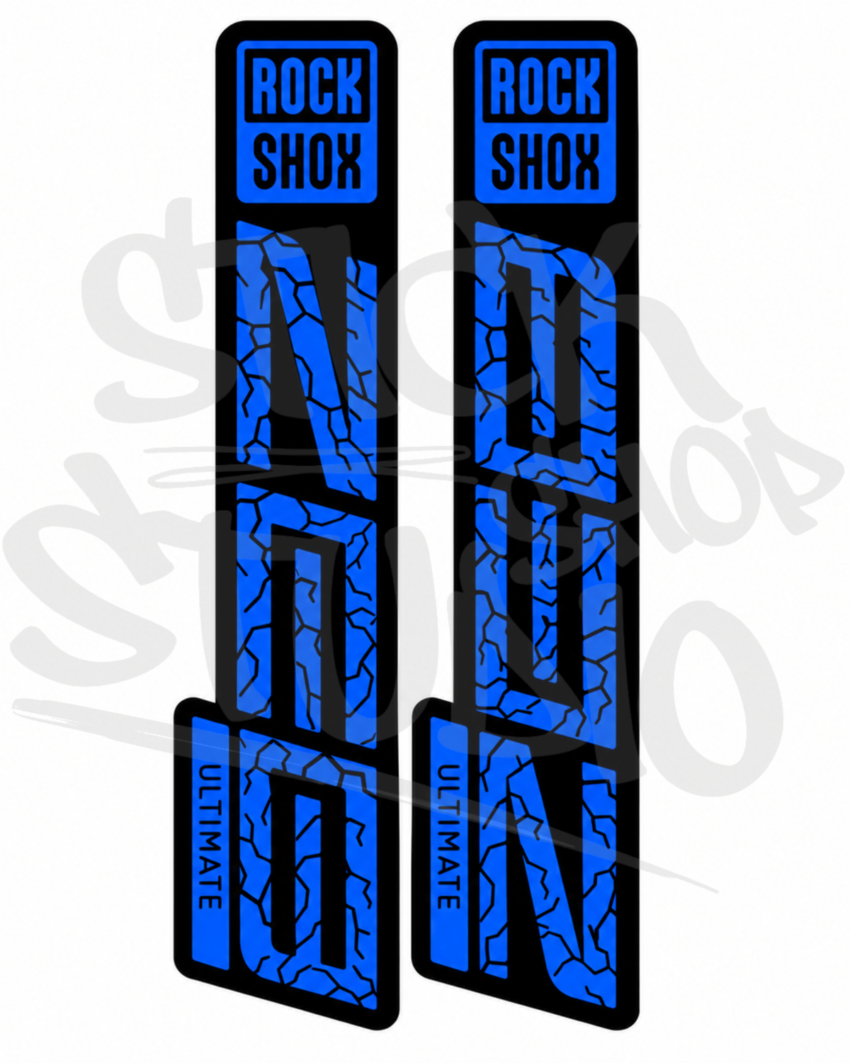 Customowe naklejki na amortyzator Rock Shox ZEB Ultimate (Thunder)