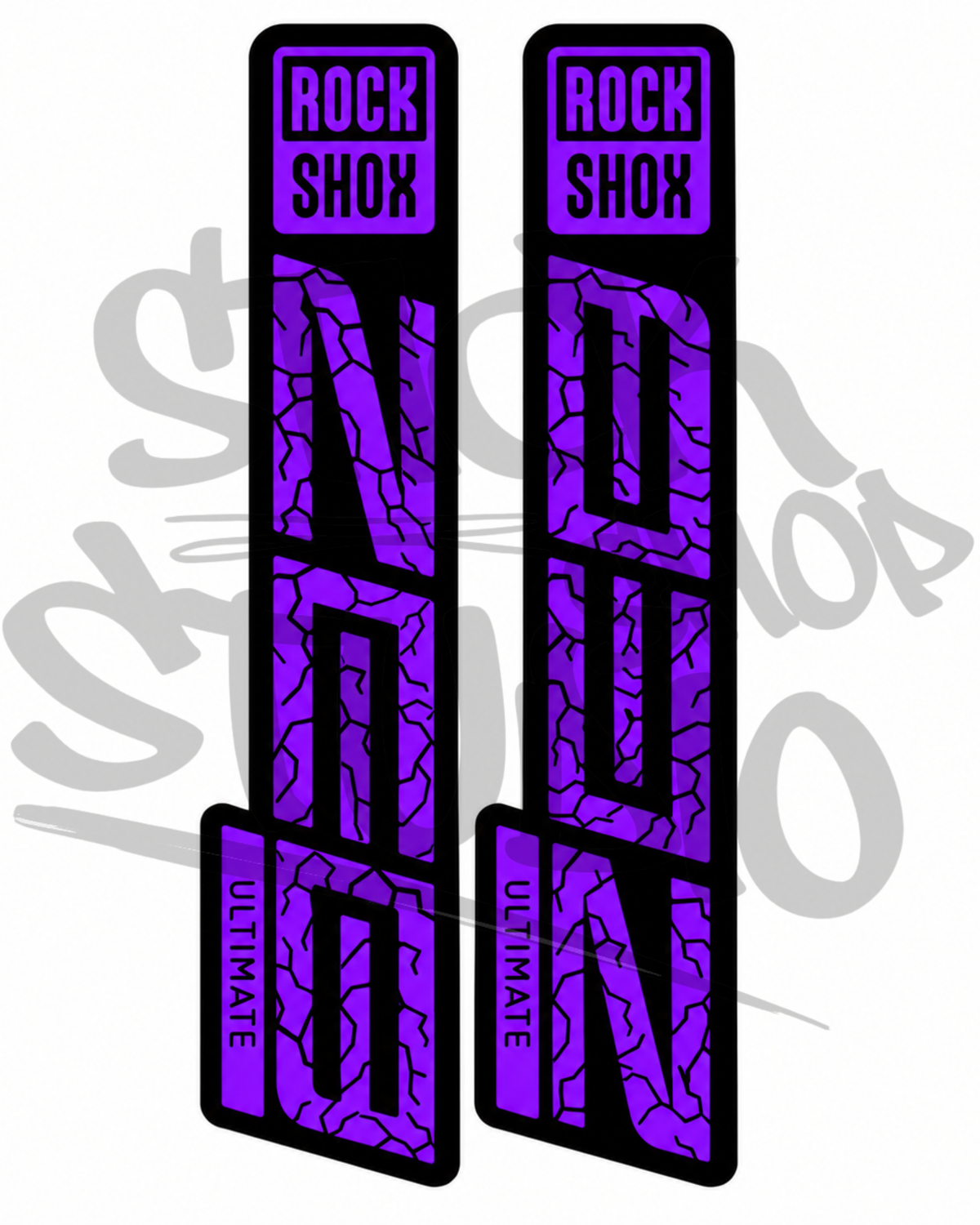 Customowe naklejki na amortyzator Rock Shox ZEB Ultimate (Thunder)
