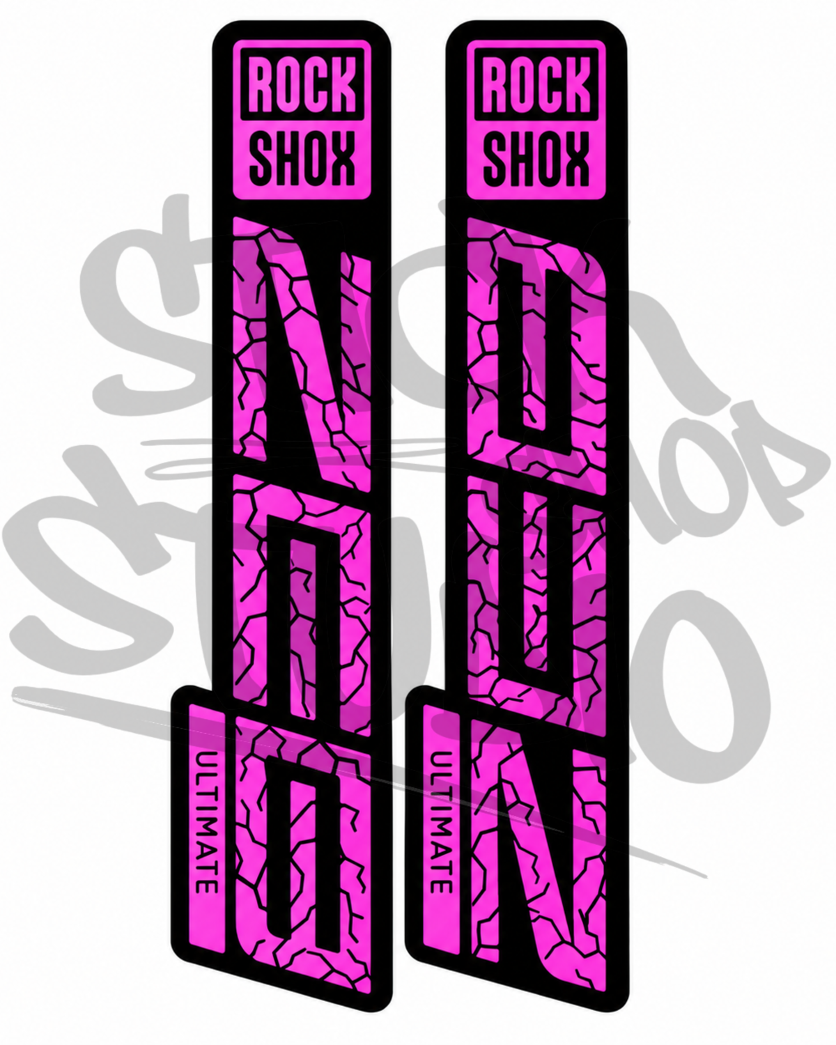 Customowe naklejki na amortyzator Rock Shox ZEB Ultimate (Thunder)