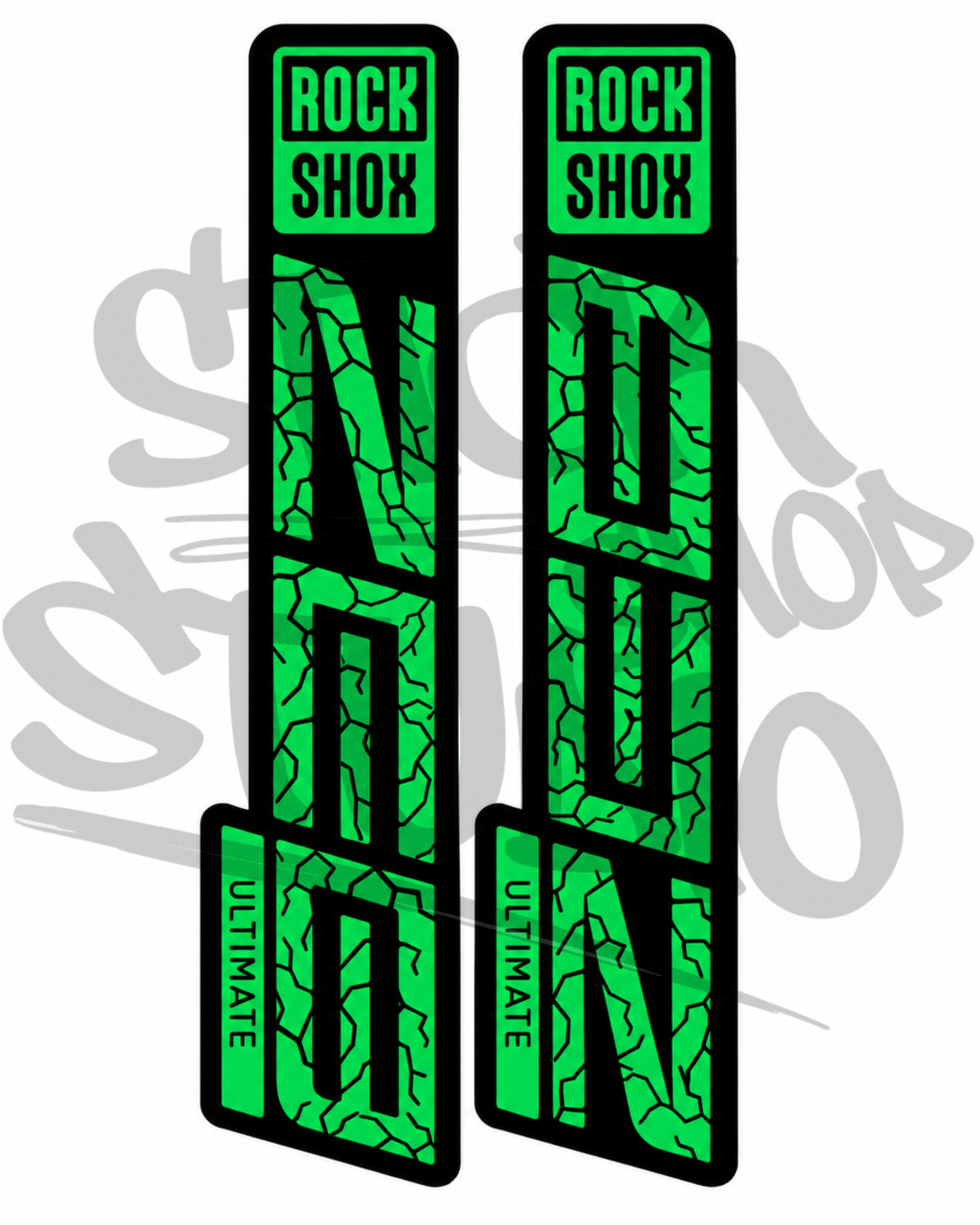 Customowe naklejki na amortyzator Rock Shox ZEB Ultimate (Thunder)