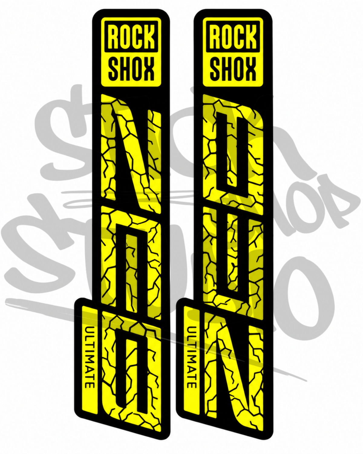 Customowe naklejki na amortyzator Rock Shox ZEB Ultimate (Thunder)