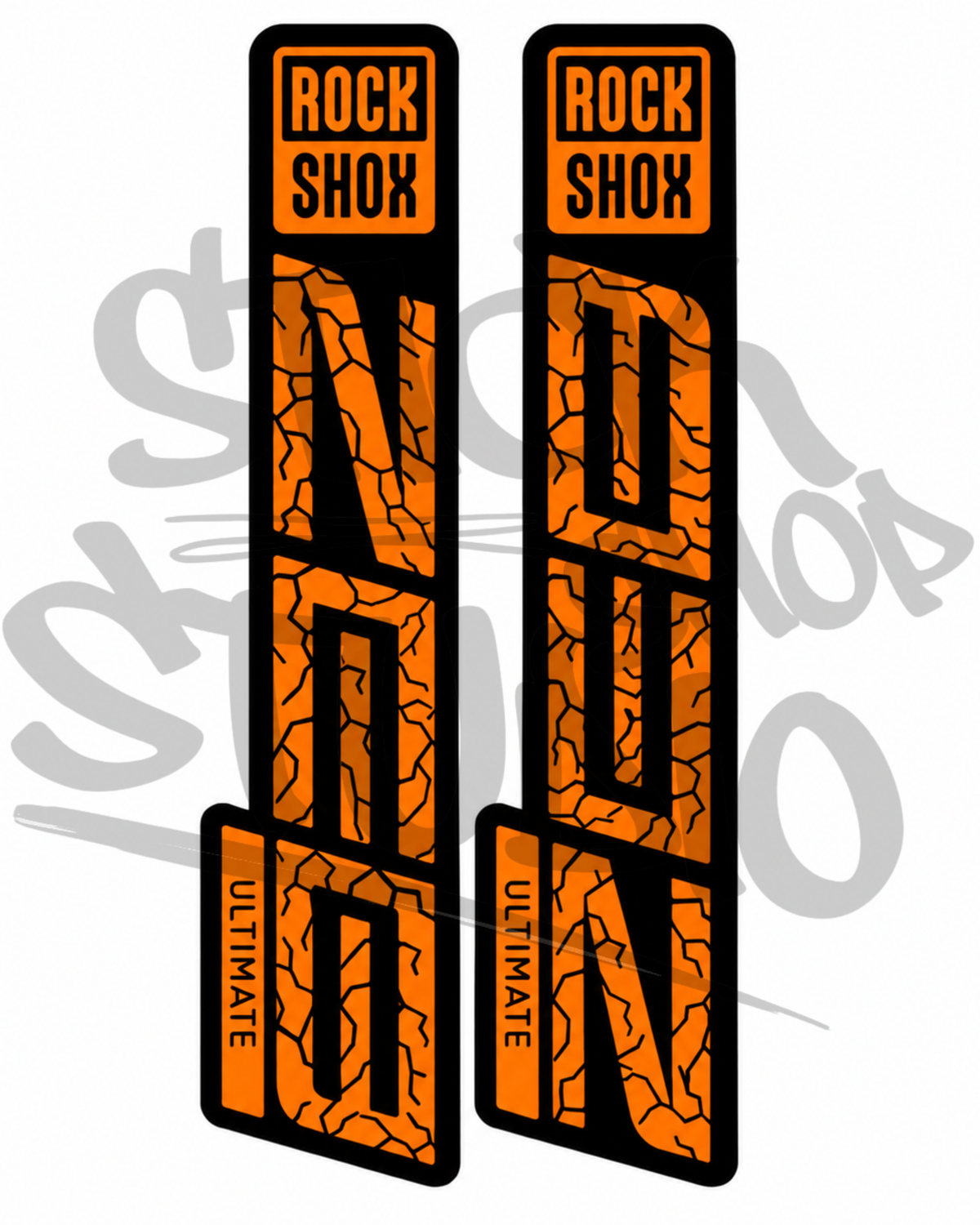 Customowe naklejki na amortyzator Rock Shox ZEB Ultimate (Thunder)